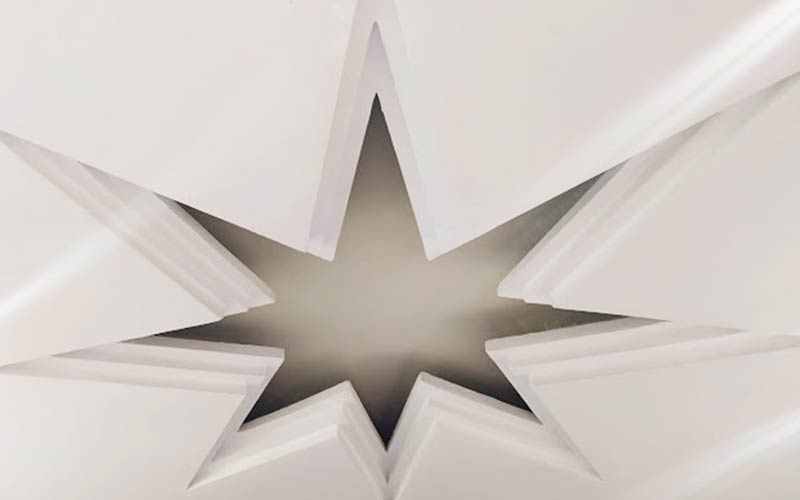 figura estrella escayola restauracion